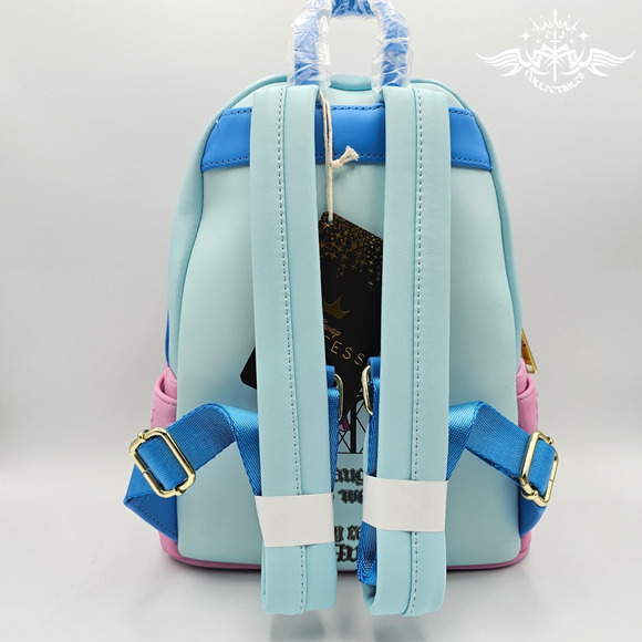 Loungefly Sleeping Beauty Castle Three Good Fairies Stained Glass Mini Backpack - Picture 6 of 9